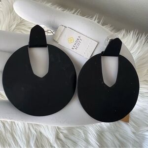 Kendra Scott Diane Black Matte Earrings
